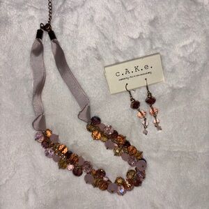 Multicolor Ali Khan Elegant Beaded Necklace and Earring Set